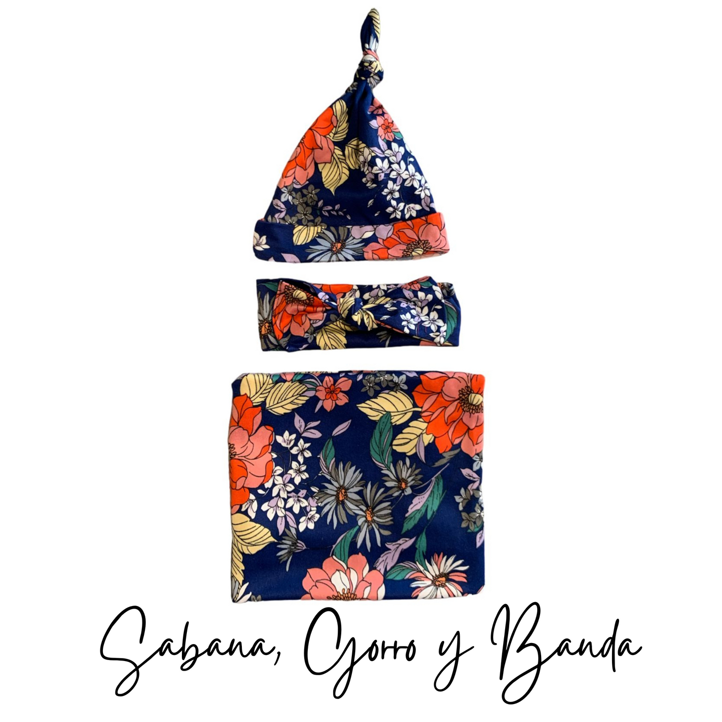 OFERTA ESPECIAL!! SABANA, GORRITO Y BANDA FLORES REY