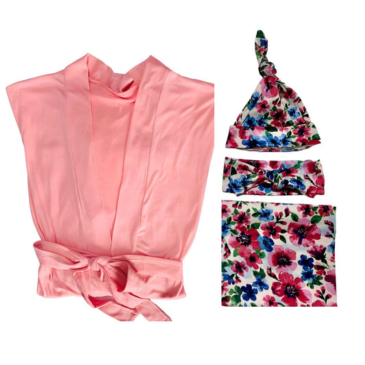 SET ROSA FRESA CON FLORAL 1